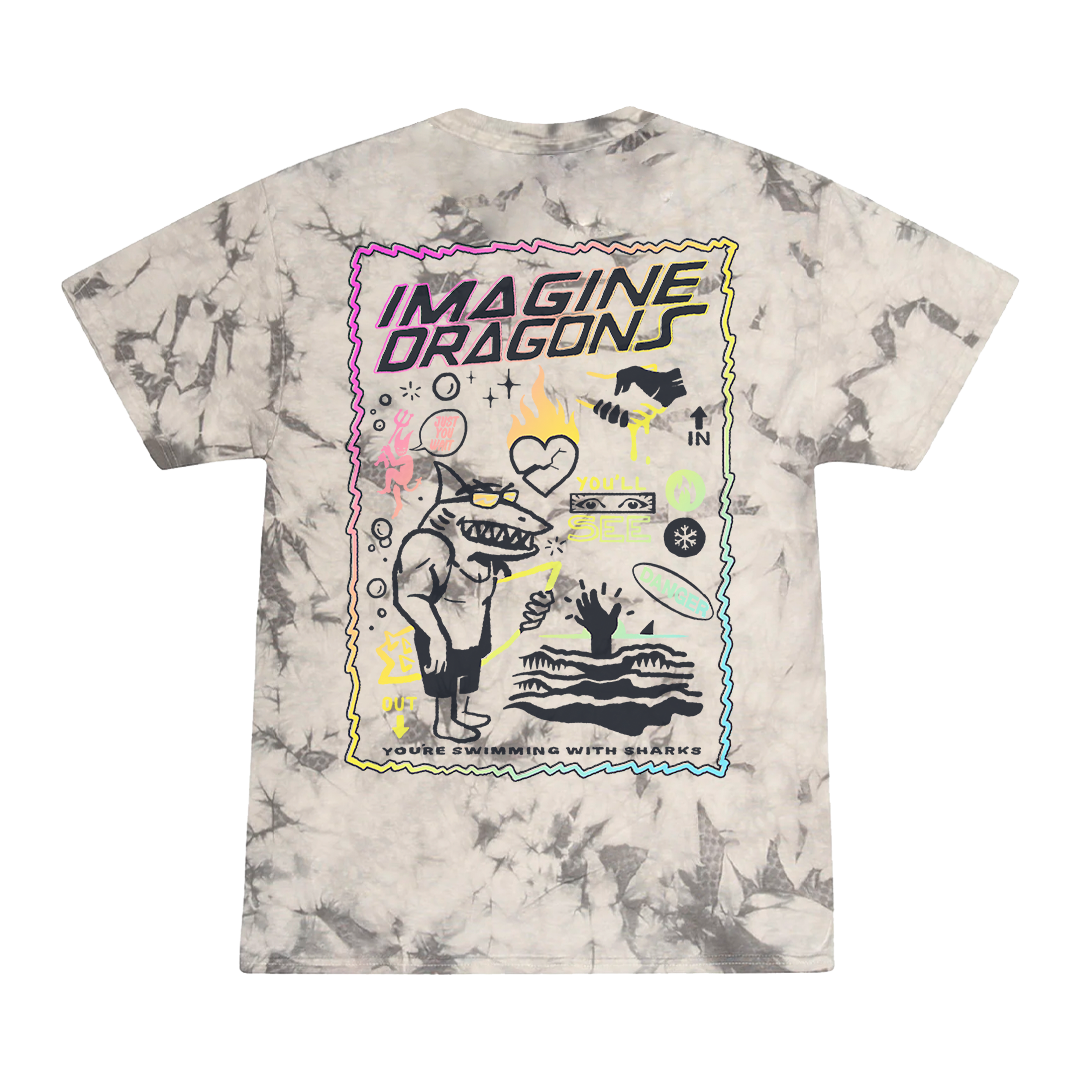 Imagine Dragons - Sharks Tye Dye Tee
