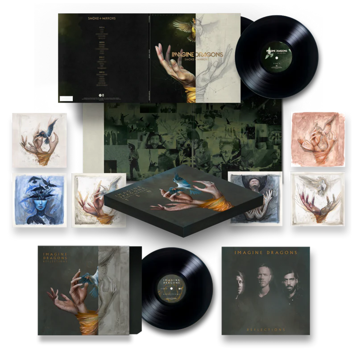 ANYONE x D&D SMOKE AND MIRROR 新品3個セット Smoke + Mirrors Ten: 3LP 140g Anniversary Box Set - Imagine Dragons