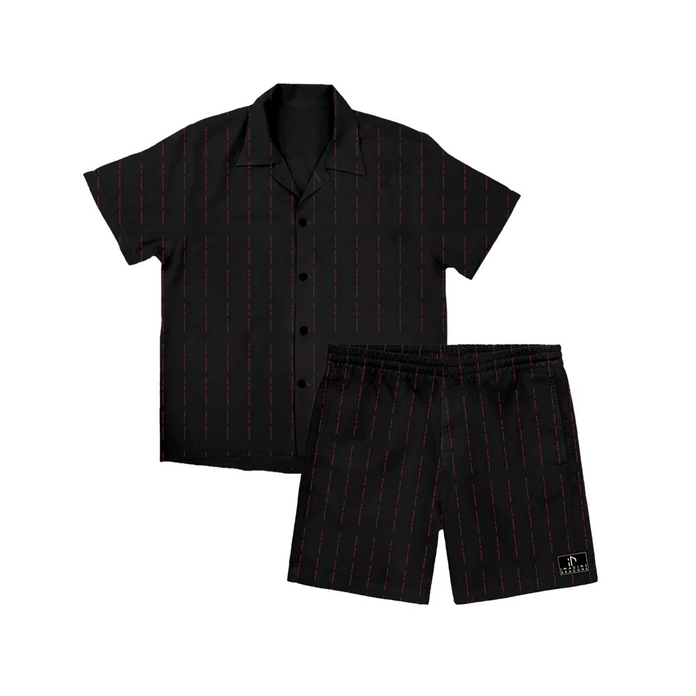 Imagine Dragons Stripe Satin Pajama Set - Imagine Dragons