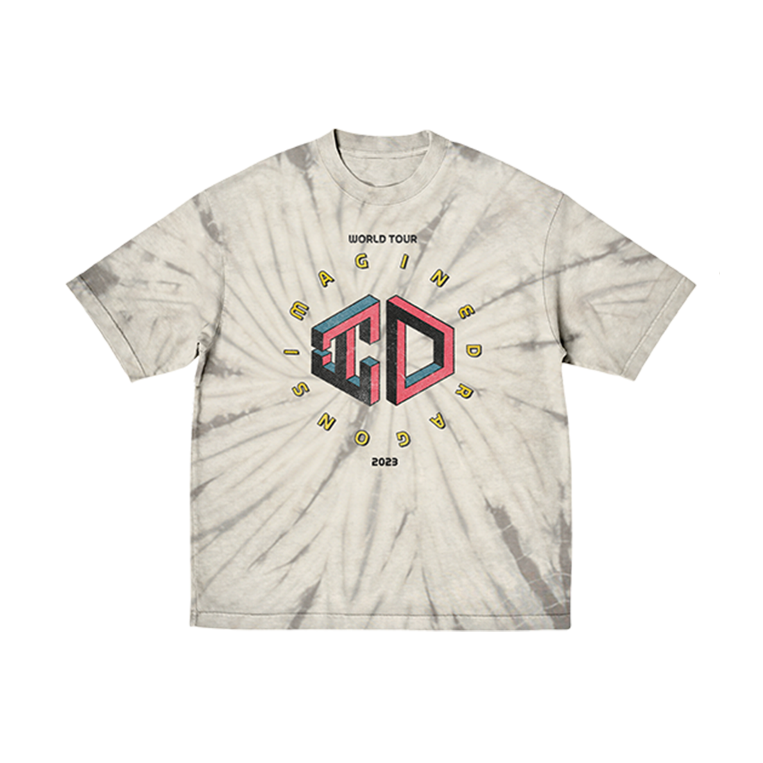 Imagine Dragons - Tie-Dye EU Tour Dateback T-Shirt