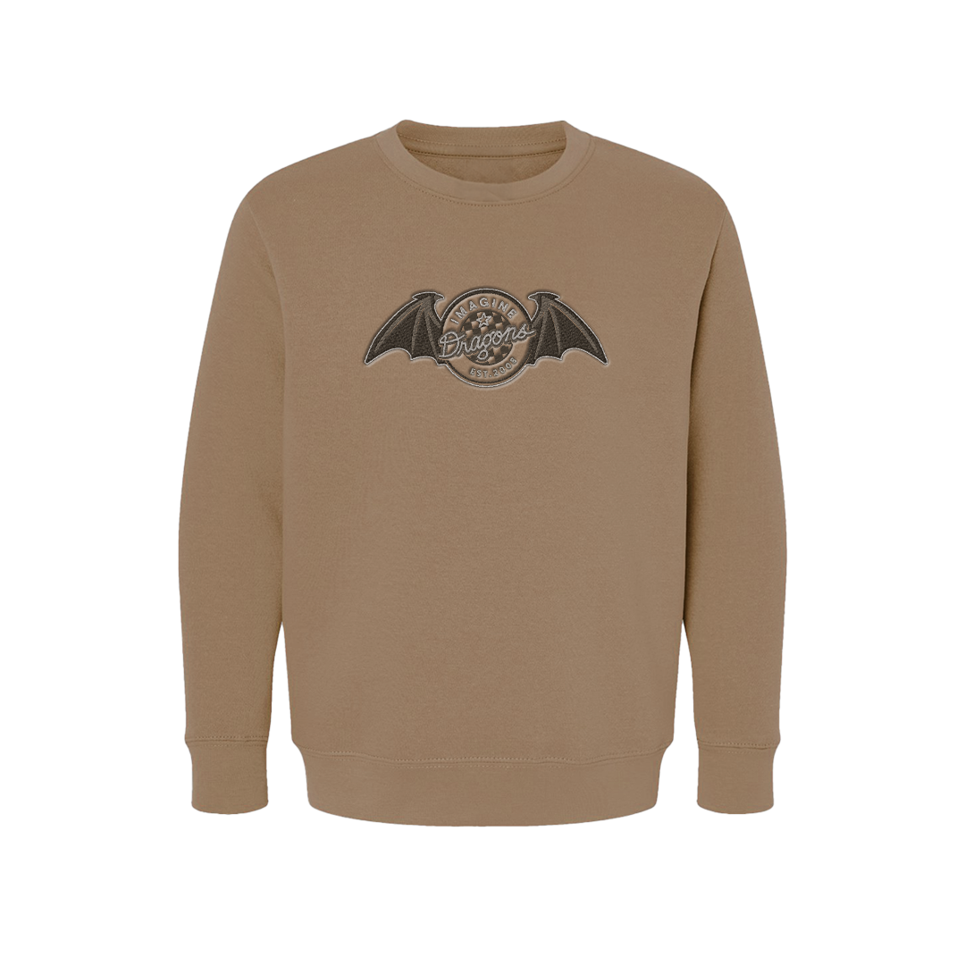 Imagine Dragons - Wings Brown Youth Crewneck