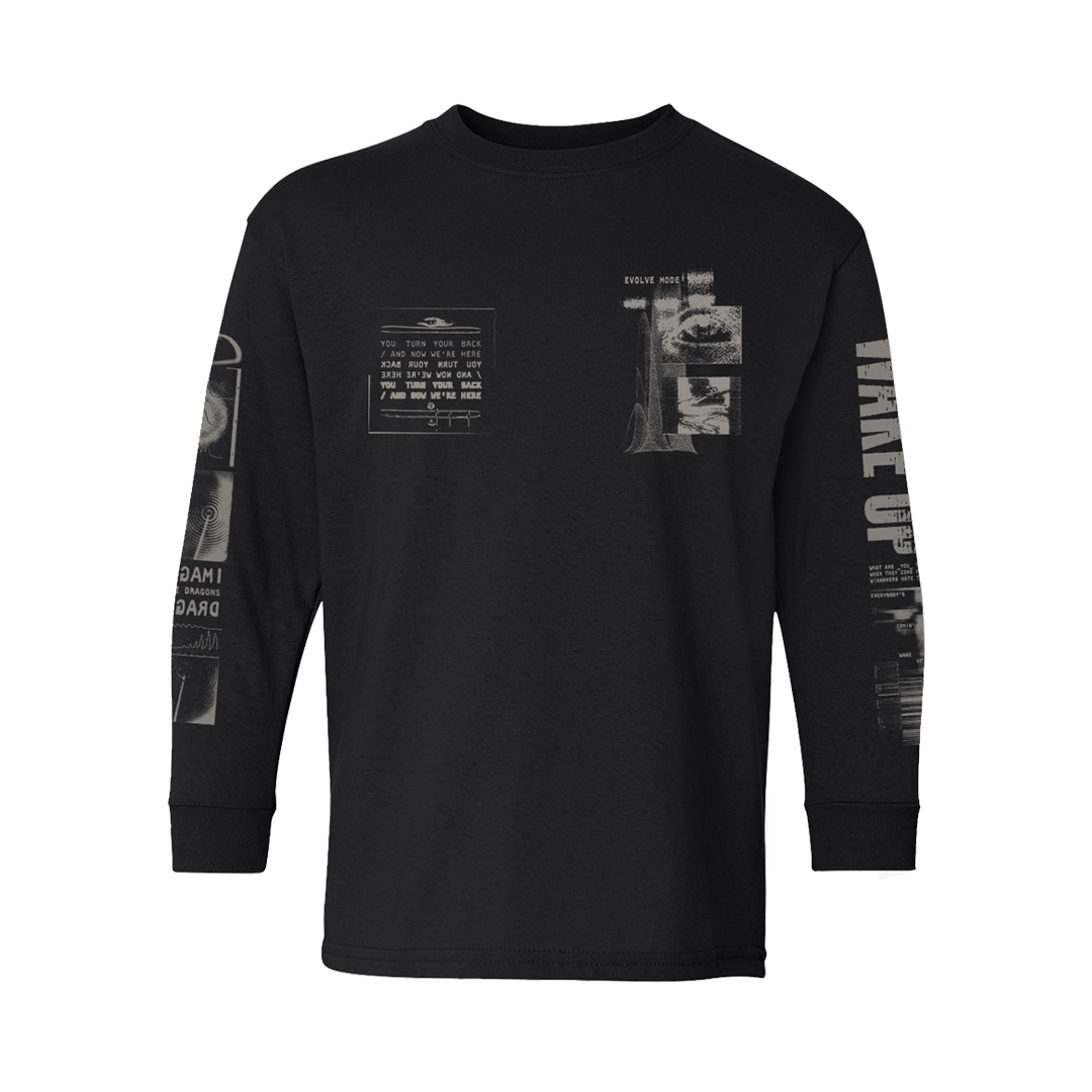 Imagine Dragons - Wake Up Black Youth Long Sleeve