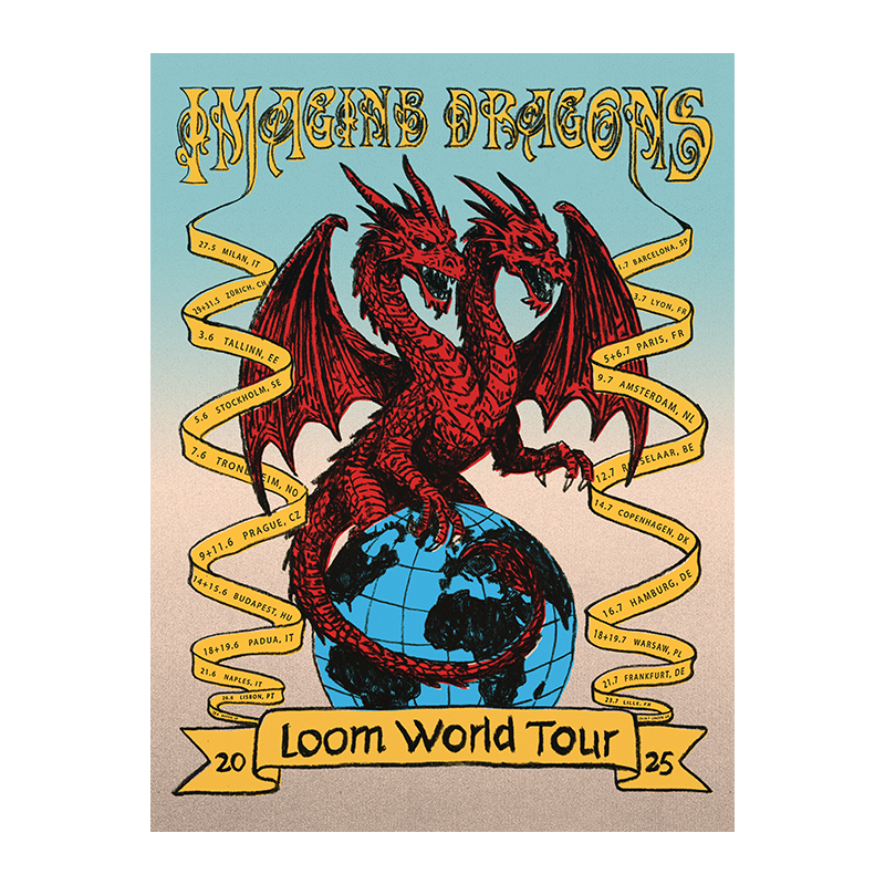 Imagine Dragons - LOOM TOUR 2025 POSTER
