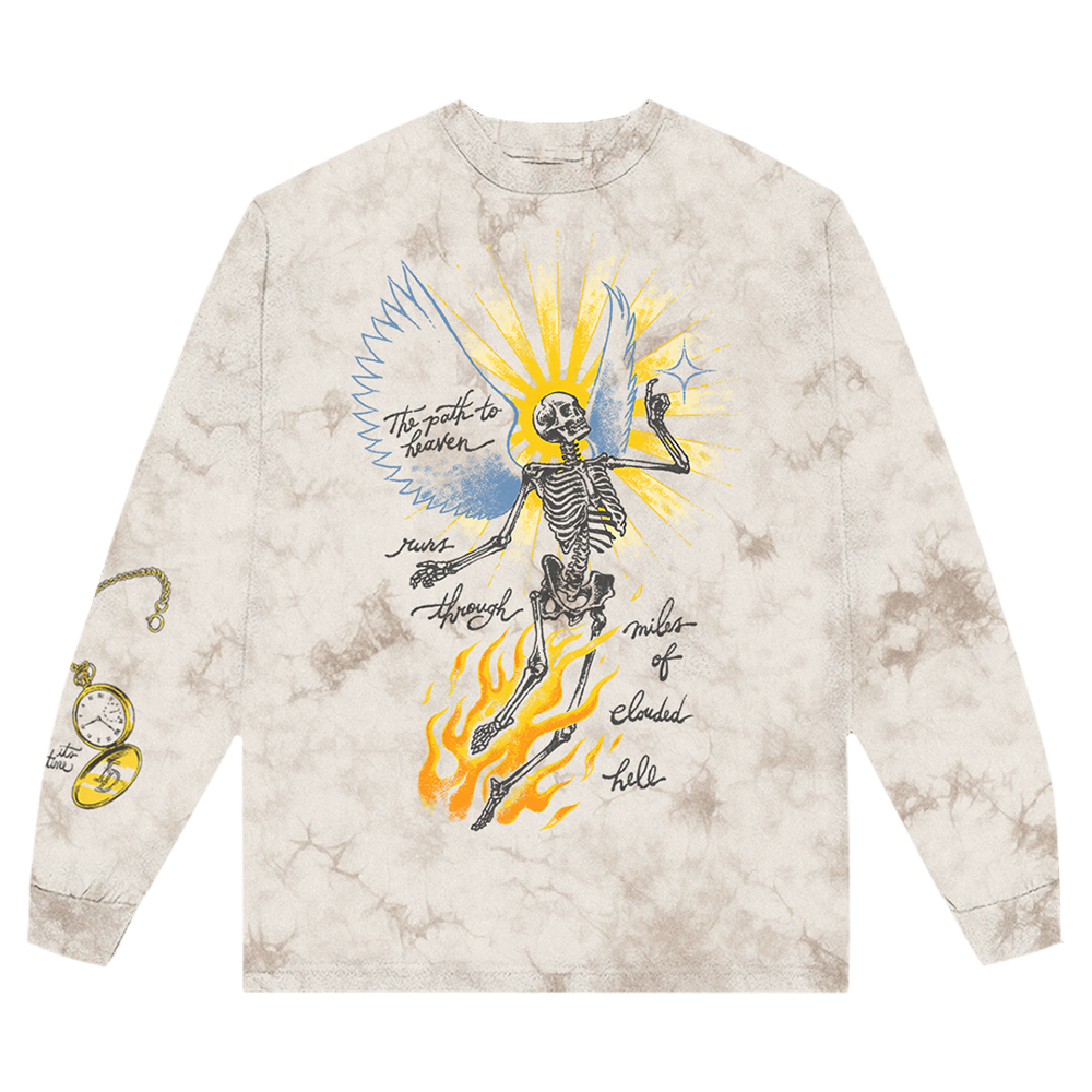Imagine Dragons - It's Time Brown Tie Dye Long Sleeve